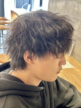 ニアウ 伊勢崎連取店(Niau) メンズマッシュパーマツイストスパイラルパーマ波巻きパーマ