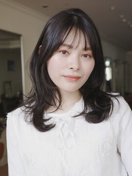 ビュートリアム265(BEAUTRIUM 265) ◆レイヤーロングセミディ姫カットワンカール艶感シアーカラー