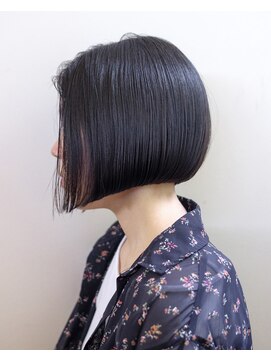 ルプラ ガーデン(le-pla garden) ボブ#切りっぱなし#黒髪#髪質改善#ショートボブ#豊橋#豊川#田原