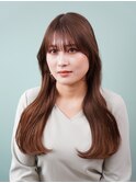 ロングヘアー×レイヤー×後れ毛
