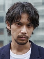 イズバイフィフス(is by fifth) 波巻きパーマメンズマッシュウルフカットツイストパーマ刈り上げ