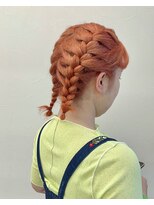 ソソ(soso)&nbsp;【カンナ/横浜/ブリーチ】オレンジブラウン