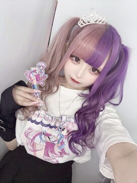 エルシャドール(EL-SHADDOLL) ツートーン　ピンク×ムラサキ　パステル