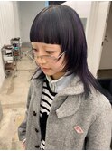 □＃裾カラー＃レイヤーカット#ウルフ#エンドカラー#紫