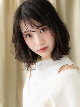モッズヘア 越谷(mod's hair) 大人美人ウェットスタイル黒髪外ハネボブパーマ314X越谷30代40代