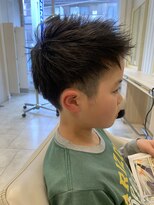アッシュ 仙川店(Ash)&nbsp;小学生男の子キッズメンズカットツーブロックショート刈り上げ