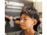洗いざらしでも格好よくなる小学生のカット￥3850（似合う眉毛カット付）