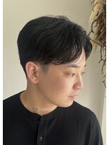 ネクストフォーヘアー(NEXT for hair)&nbsp;センターパート　刈り上げマッシュ　清潔感　ニュアンス