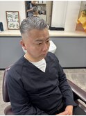 メンズカットショートスタイル七三刈り上げフェードバーバー