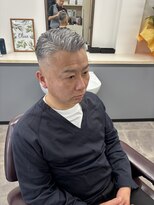メンズカットショートスタイル七三刈り上げフェードバーバー