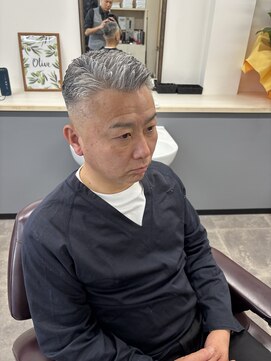 ノースサイド(NORTH SIDE) メンズカットショートスタイル七三刈り上げフェードバーバー