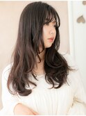 □大人美人韓国風巻きデジタルパーマ黒髪ロング416越谷30代40代