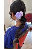 編み下ろし/夏祭り/ヘアセット