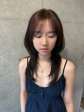 ジュノヘアージャパン 表参道(JUNO HAIR JAPAN) 黒髪/クラゲヘアー/オリーブグレー/小顔/ココアベージュ/渋谷