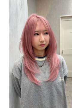 ロンド レア 天神大名店(Lond Le’a) 着物/ミディアムレイヤーカット/似合わせカット/大人ガーリー