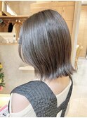 くびれボブ × 透明感カラー &nbsp;10代20代 30代