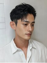 クルー ひたちなか(C.R.E.W)&nbsp;MEN’S/リバースセンターパート/ニュアンスパーマ/ひたちなか