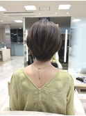 30代、40代、50代/ツヤ/後頭部の丸み/トップボリューム/ショート