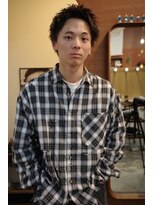 エディ(Edy) メンズスパイキーショートツイストスパイラルパーマ眉毛カット