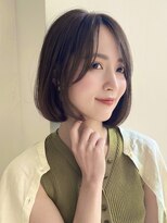 ハニーシブヤ(HONEY shibuya)&nbsp;ボブ/顔周り/ココアブラウン/脱白髪染め２
