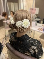 ヘアセットサロンコト(Hair Set Salon KOTO) ツインお団子ヘアアレンジ