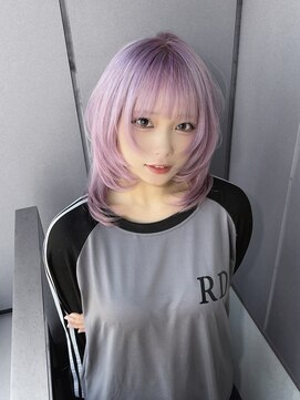 キイ ギンザ(k.e.y GINZA) ラベンダーピンク×ミディアムハッシュ
