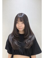 アッシュ 戸塚店(Ash)&nbsp;【戸塚】暗髪レイヤーカット×透明感カラー/ロング