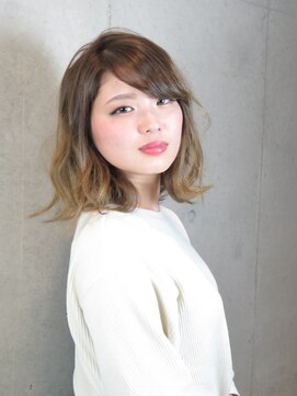 サロン ド ブリオ(SALON DE BriO) ハスキーグレージュ+切りっぱなしスタイル☆