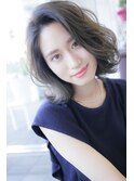 ふんわりウェーブのこなれた大人ボブ♪