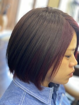 パチャールヘアー(PACAR HAIR) ★おしゃれインナーカラー★レッド★