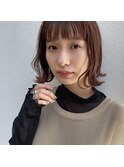 外はねBOB×透明感ツヤブラウン　PRIMA ange 中目黒