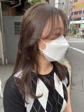 ローレンジウ(LOREN JU) 透明感髪質改善ベージュダブルカラーミルクティーグレージュ