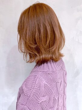 アイティーバイアルバム 藤沢店(IT by ALBUM) ピンクレイヤー_カーキグレージュマッシュショート_ba317171