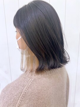 アイティー バイ アルバム 中野店(IT by ALBUM) インナーカラー_カーキグレージュマッシュショート_ba318592