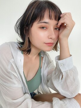 ルービック(Rubik's) ウルフレイヤーボブ×インナーカラー×毛先パーマ