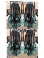 ディー エメ(D-aimer-)&nbsp;エメラルドグリーン×淡いグリーンでイメチェンエクステ☆