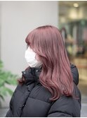 似合わせカット/イメチェン/チェリーピンク/ハイトーンカラー
