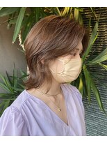 ロズ&nbsp;外ハネミディアム×イルミナカラー