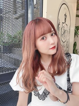 サロンドミルク 原宿(salon de MiLK) 【salon de MiLK 原宿】ケアブリーチピンクベージュ