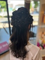 ヘアーカルチャー 小倉台店 HAIR CULTURE&nbsp;結婚パーティルーズハーフアップ結婚式お呼ばれ