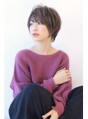 大人かわいいローライトココアブラウンゆるふわ無造作パーマ