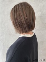 ソーエン バイ ヘッドライト 長崎店(soen by HEADLIGHT)&nbsp;切りっぱなしボブ×アッシュベージュ
