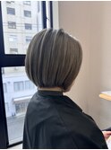 ショートヘア ハンサムショート ハイトーン ブリーチ 三宮