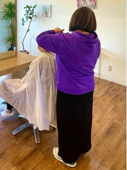 ミルキィ 野中町店の写真/【久留米/野中町】大人女性に贈る、グレイカラー＆トリートメントの至福体験＊お気軽にご相談ください☆
