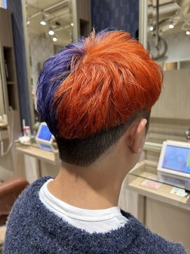 ビス リアン 川口店(Vis lien) 韓国マッシュウルフピンクベージュセンターパートハイトーン