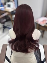 ハピネス 梅田茶屋町店(HAPPINESS)&nbsp;ブリーチなしダブルカラーワインレッド