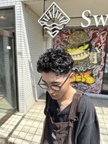 スウェル 船橋店(Swell) #ダークアッシュ#ニュアンスパーマ#韓国マッシュ#スペインカール