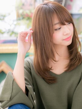 カバーヘア ブリス 川口(COVER HAIR bliss) 斜めバング外国人風小顔ワンカールセミディh3川口20代30代40代!