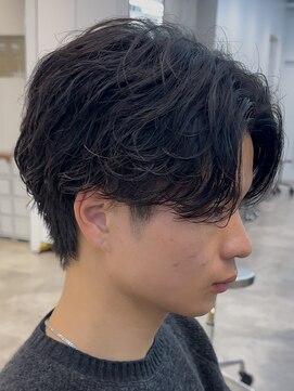 フィフスパーク(fifth PARK) 渋谷フェザーパーマニュアンスパーマセンターパート緩め20代