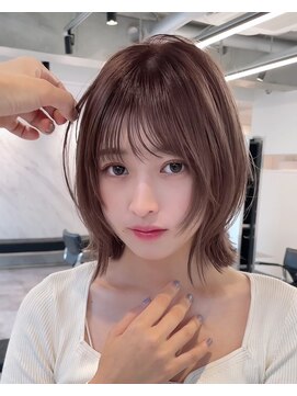 アビーファイブ(ABBEY 5) 大人ボブ銀座レイヤーカット有楽町ミディアムボブベージュ